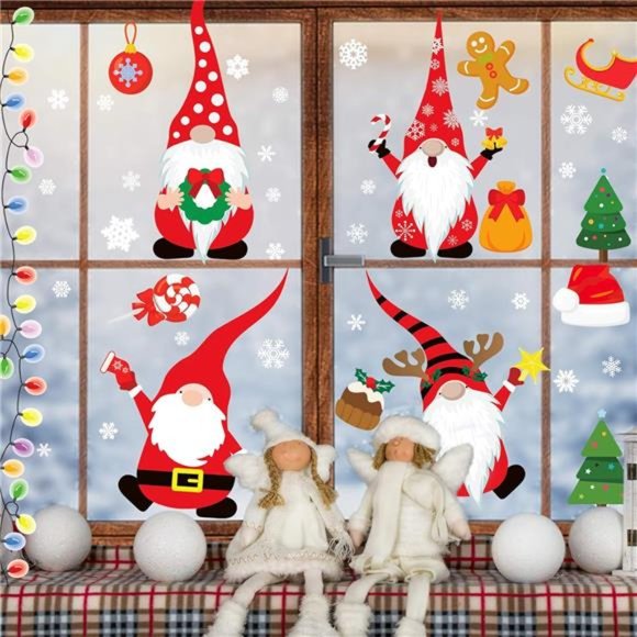 Christmas Window Clings Christmas Window Clings 316PCS Stickers, 8 Sheets - Picture 4 of 6